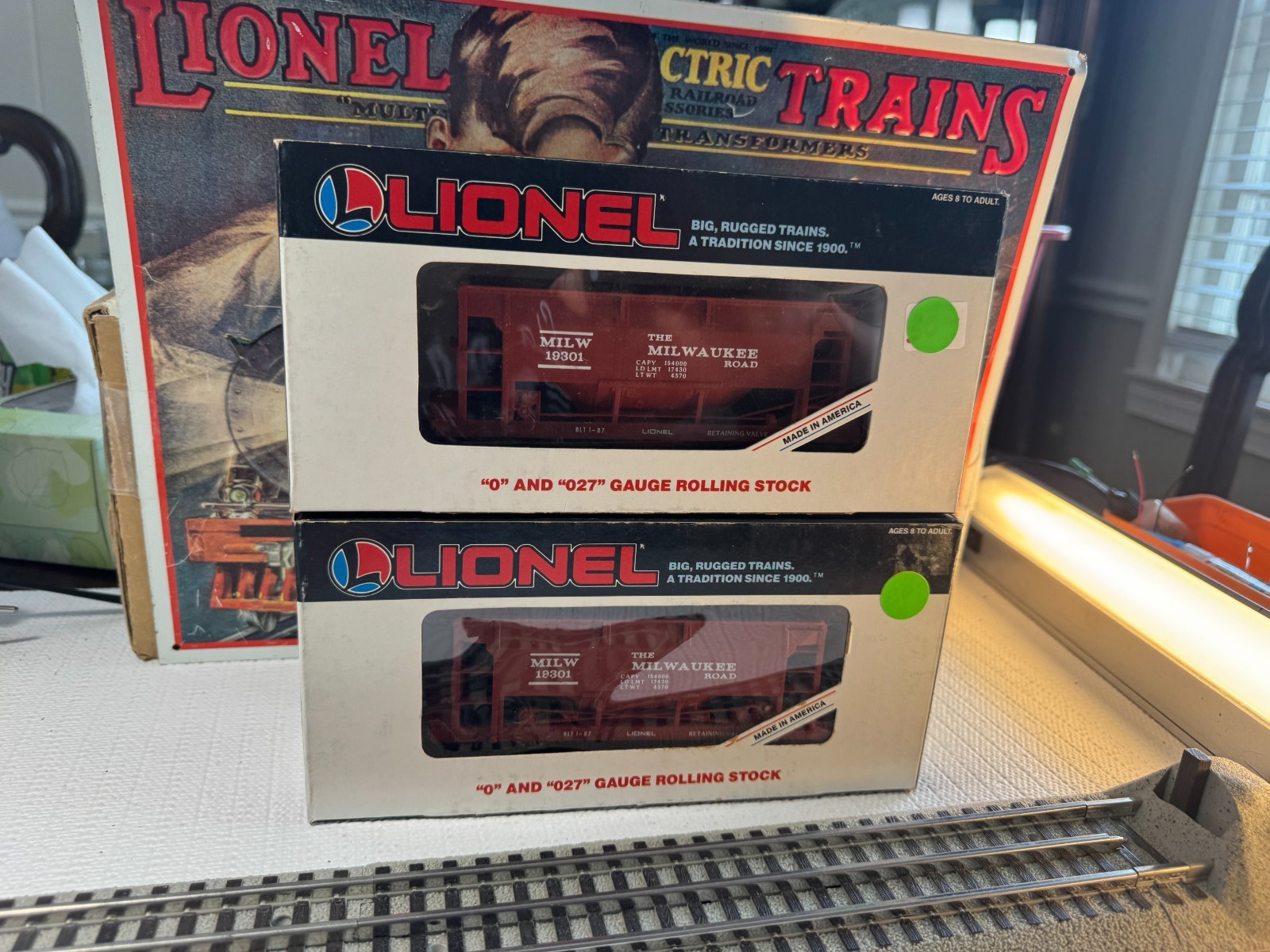 🚂 LIONEL 6-19301 Milwaukee Road Ore Cars- SET OF TWO💥 L2364