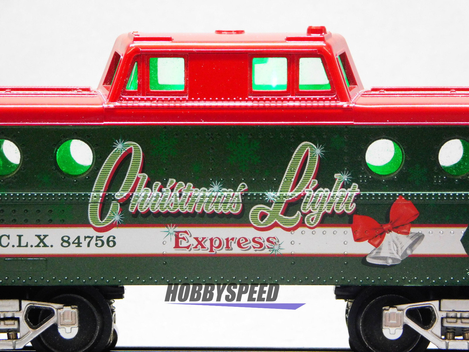 LIONEL CHRISTMAS LIGHT EXPRESS CABOOSE w INTERIOR LIGHTS O GAUGE 2123100-C NEW