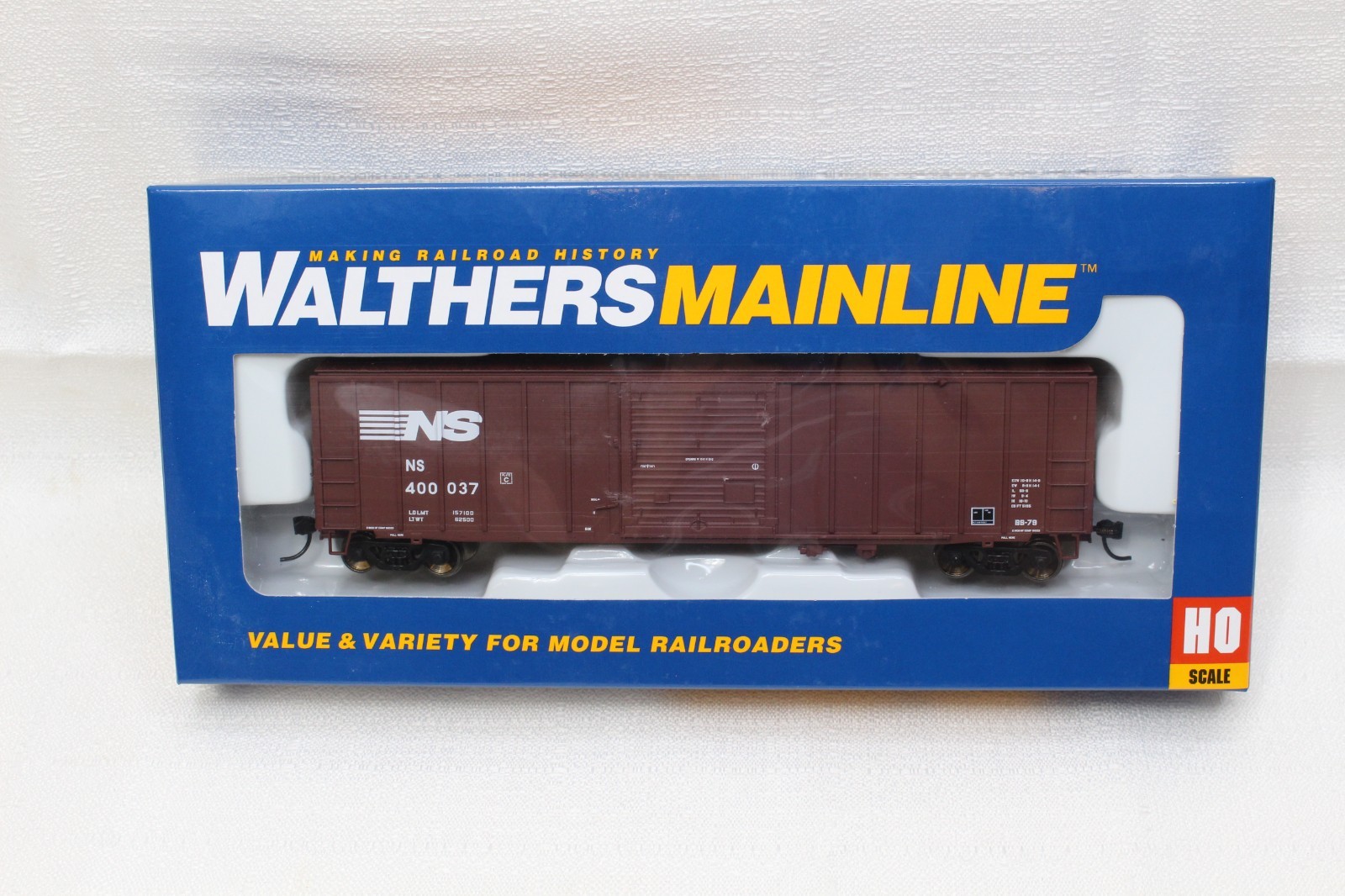 ATHEARN GENESIS HO SCALE NORFOLK SOUTHERN RAILROAD 50′ ACF EXTERIOR POST BOX CAR