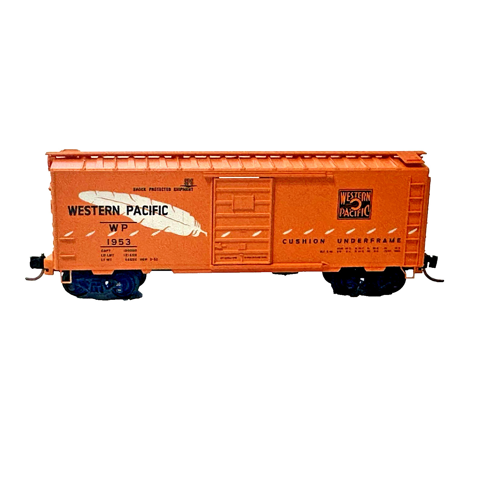Micro Trans WESTERN PACIFIC 40′ Boxcar WP 1953 Superior Door METAL KD RTR