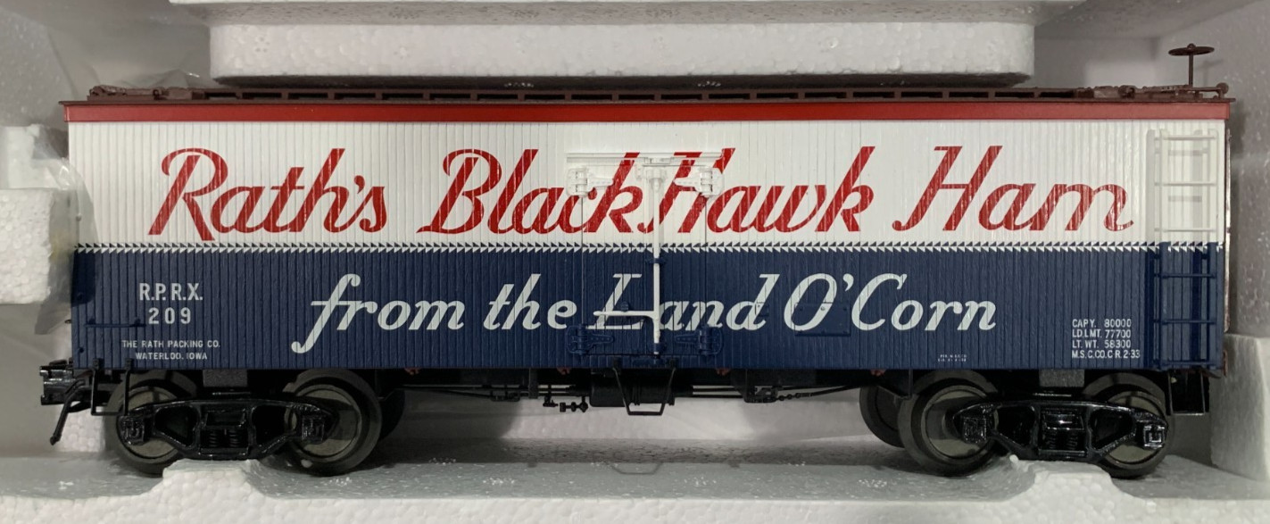 Atlas 8035-1 Rath’s 36′ Wood Reefer, #209, O Scale 1/48 , LN