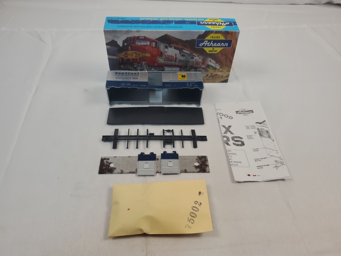 Ho Scale Athearn Sentinel Freight 40′ Box Car Baltimore & Ohio 466007 Blue Box