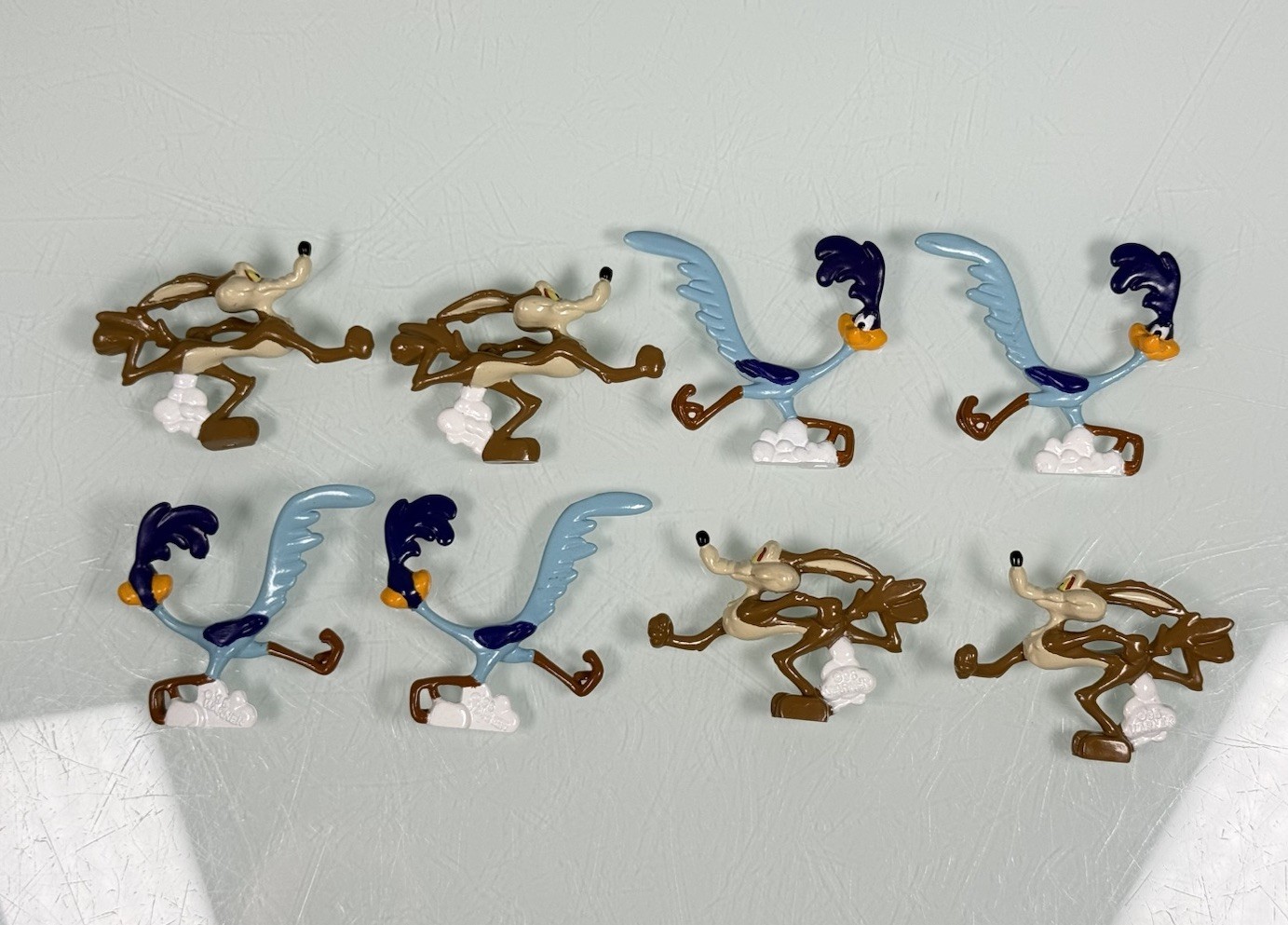 1996 Lionel Warner Bros 16737 Roadrunner & Coyote Replacement Figures Only – 8pc