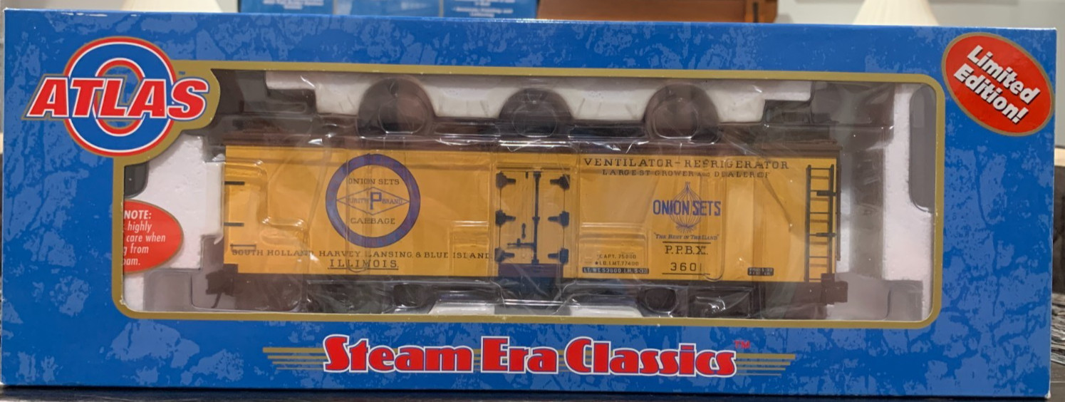 Atlas 8191-2, 40′ Wood Reefer, Peerbolte Onion Sets #3601, O Scale 1/48, New