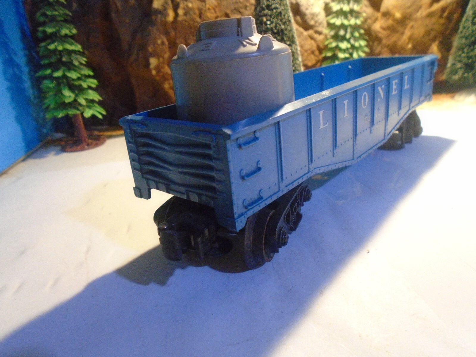LIONEL VINTAGE O 7 027 GAUGE BLUE PLASTIC GONDOLA No 6112. EXCELLENT 5-246-7