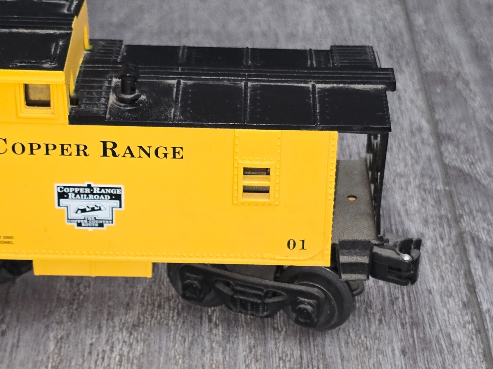 Lionel Copper Range 01 O Gauge 3-6541 Illuminated Train Caboose Yellow Black