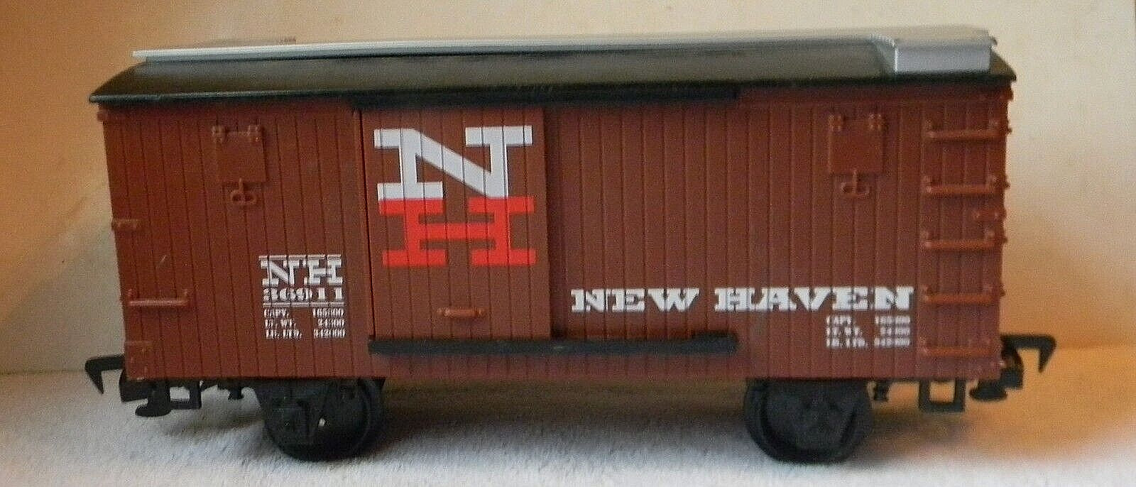 Eztec / Scientific Toys Boxcar Slide Doors ~ NEW HAVEN ~ 4-Wheel Rd# 36911 – G