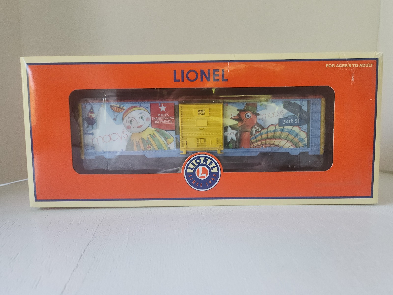 LIONEL 6-39297 MACY’S Boxcar 2007 – Thanksgiving Parade – O Gauge – New
