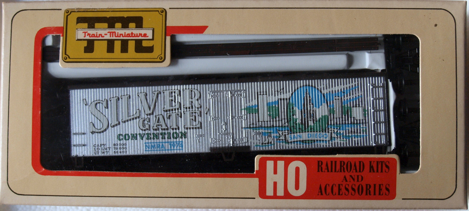 HO Train Miniature Silver Gate Convention 40′ Reefer Car Kit