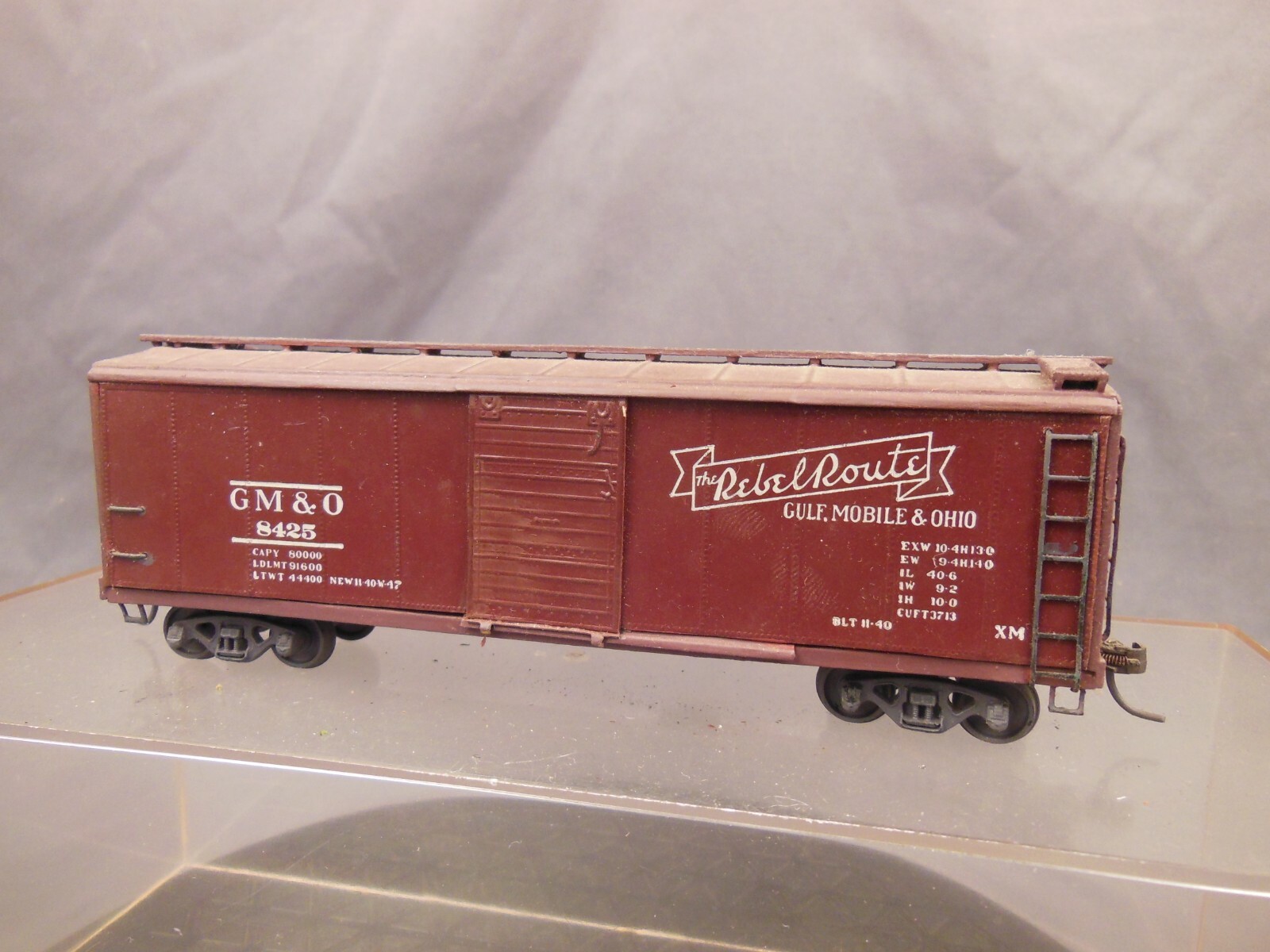 HO SCALE GM&O REBEL ROUTE 40′ BOX CAR CRAFTSMAN BUILT