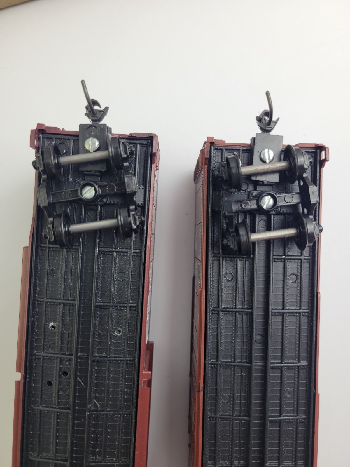 Lot Of 5 Roundhouse HO Train Car Santa Fe Rio Grande Burlington Northern REA