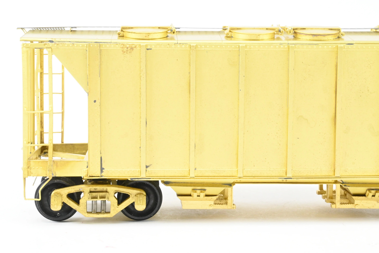 O Pecos River Brass ACF 34′ Covered Hopper Closed Sides/Round Hatches Rebuilt