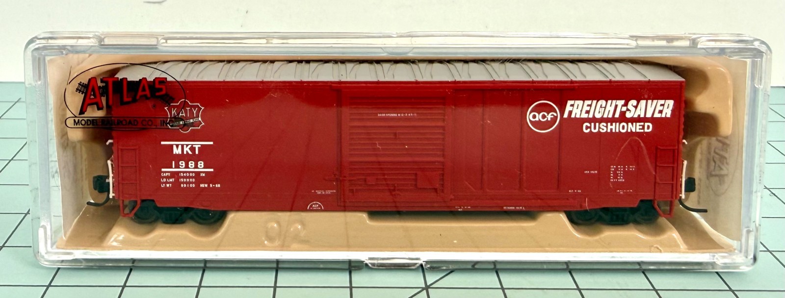 Atlas Model Railroad 45032 N Scale 50′ Precision Design Katy Box Car #1988