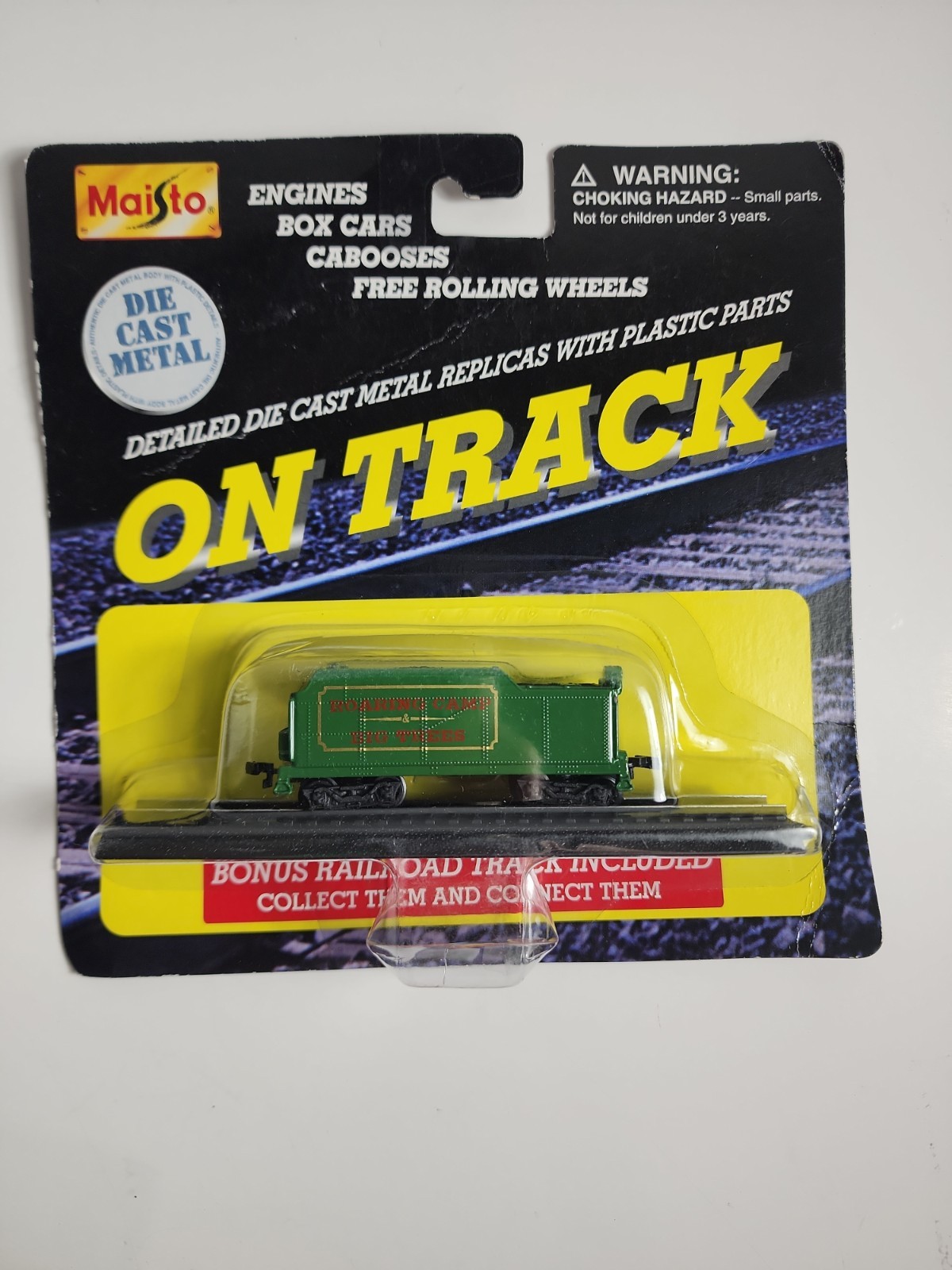 Vtg Maisto On Track Die Cast Metal Train Cart Lot of 6 1999 NIB