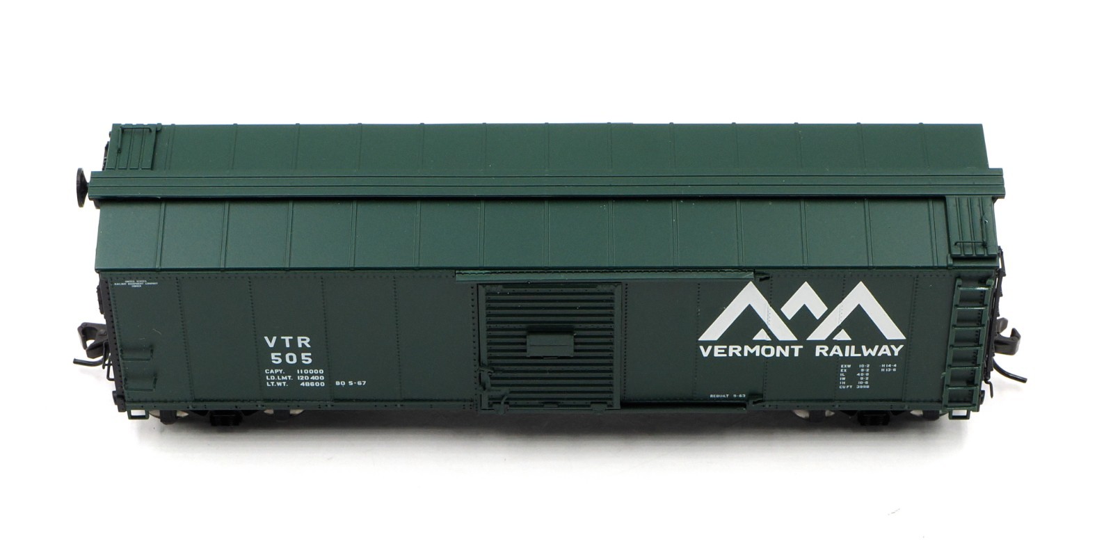 Atlas HO Vermont Railway USRA Steel Rebuilt Box Car VTR #505