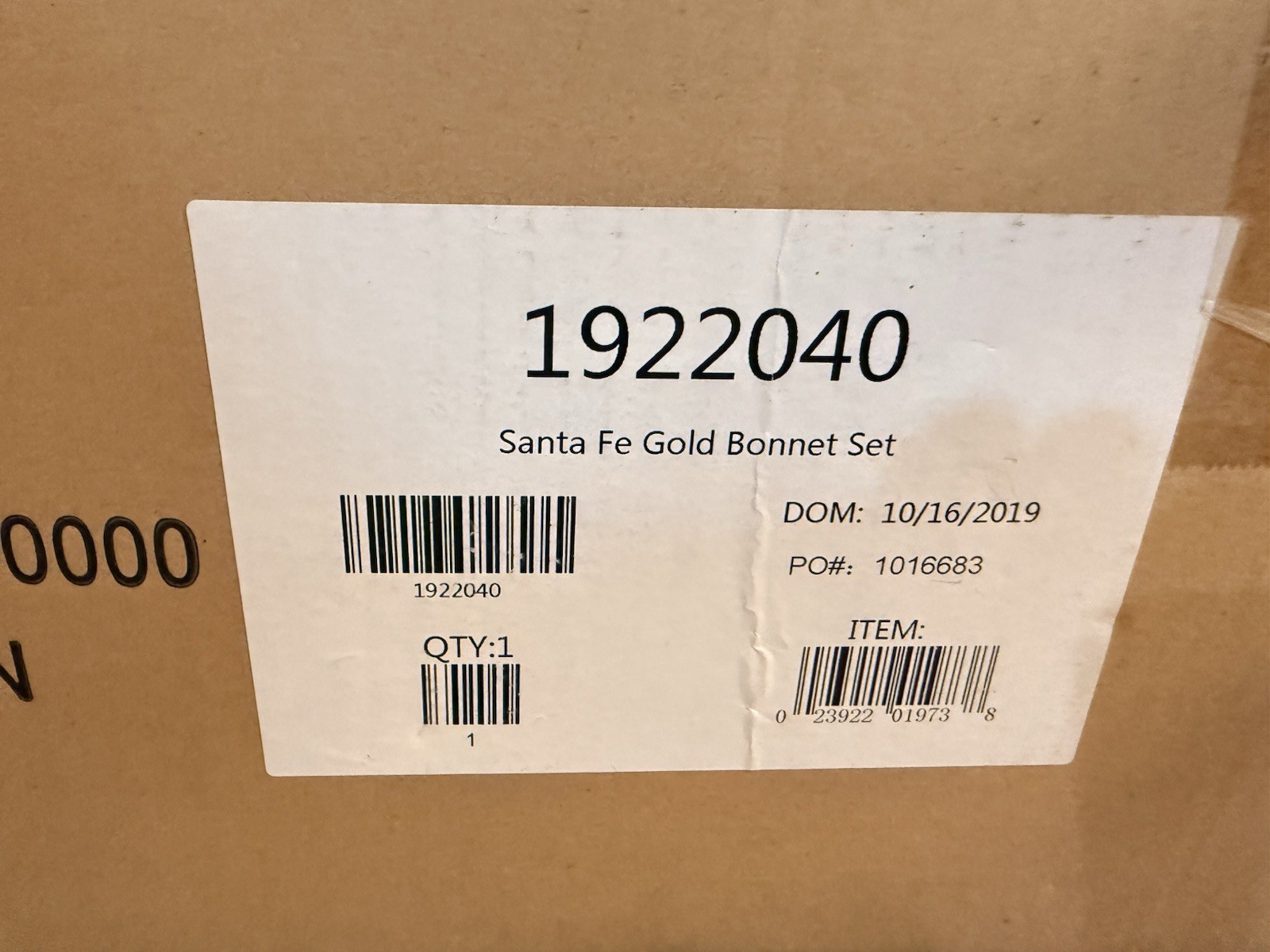 Lionel Santa Fe Gold Bonnet Set 19220-40 Complete with Original Box