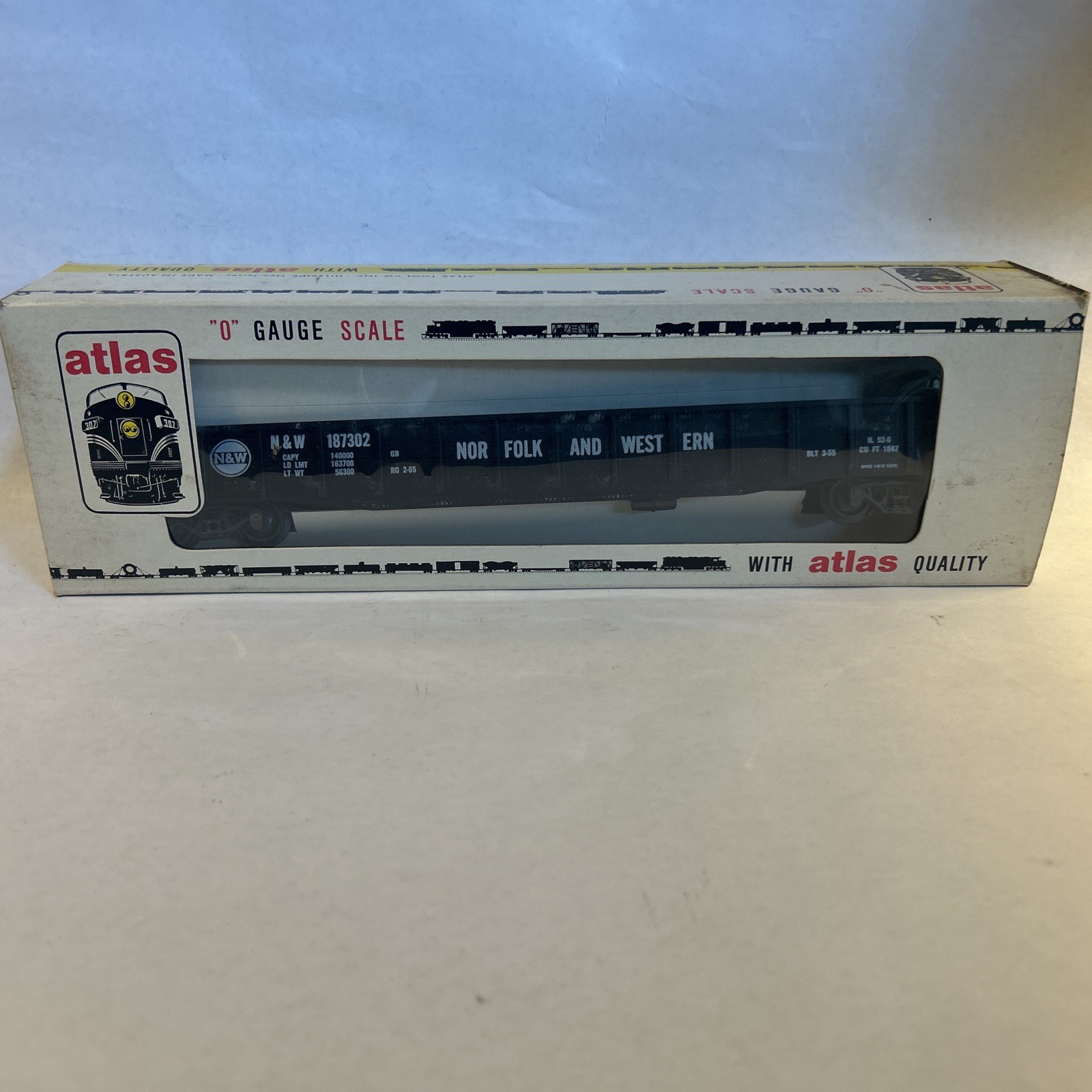 ATLAS O Gauge 50′ Gondola Car #6212 Norfork & Western – NIB