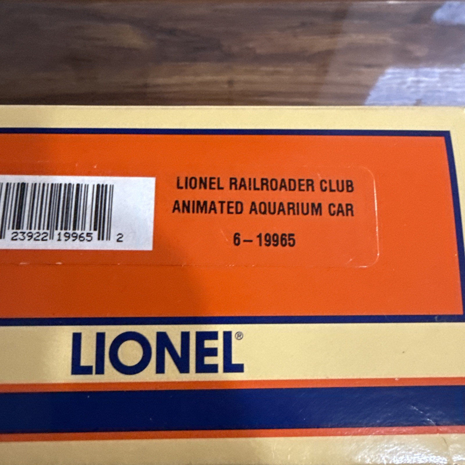 LIONEL 6-19965 O Gauge LRRC Animated Aquarium Car Pete’s Place Freshwater NEW