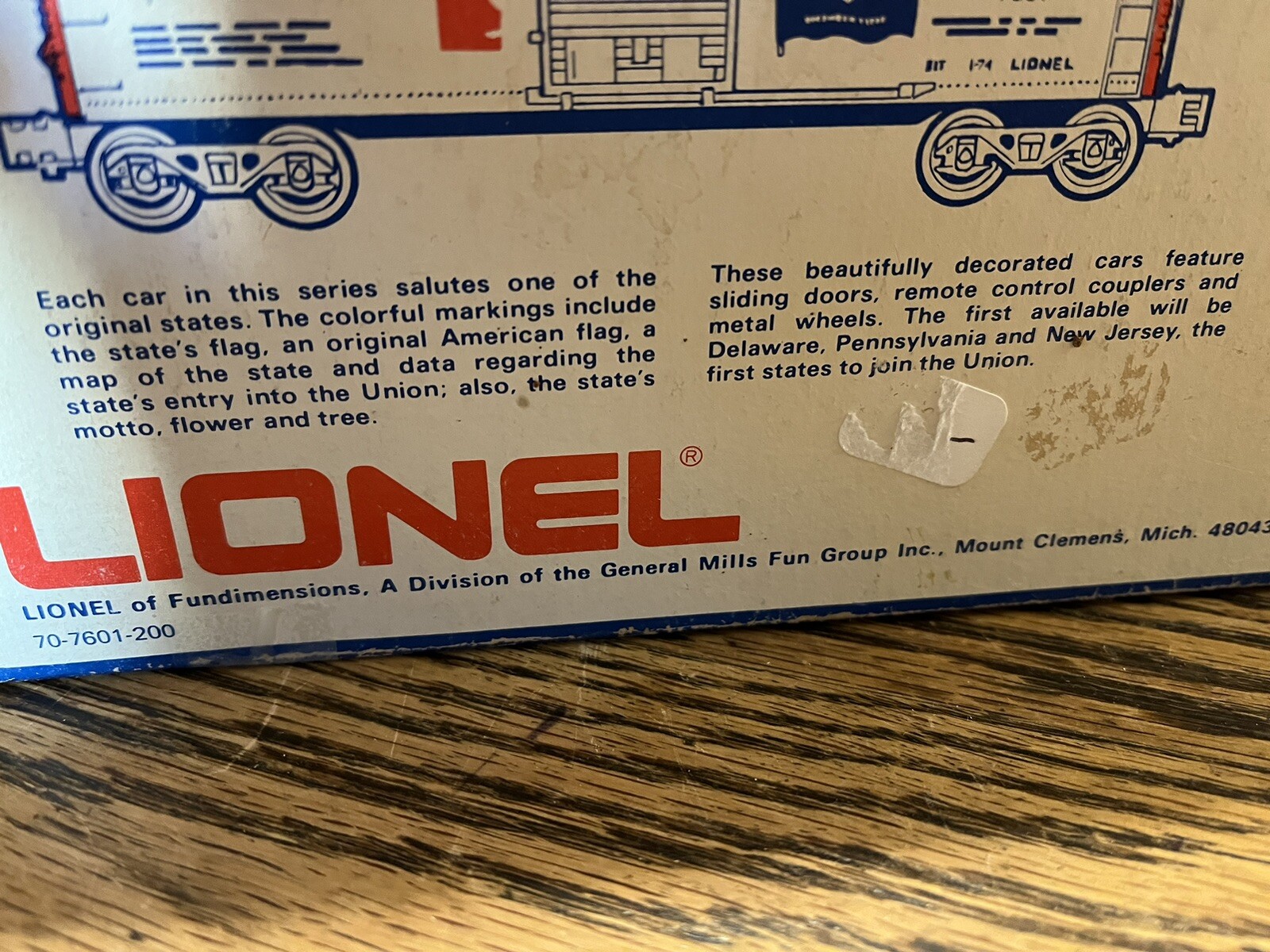 Lionel-Spirit of ‘76-6-7607 State Of Maryland Box Car-Commemorative Series