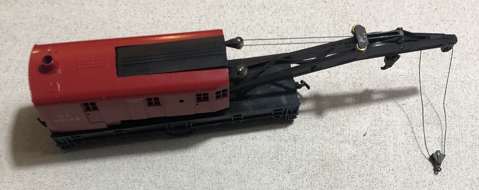 Vintage 1958 Post War-Athearn HO-Union Pacific 200 Ton Crane 03043 Missing Crank