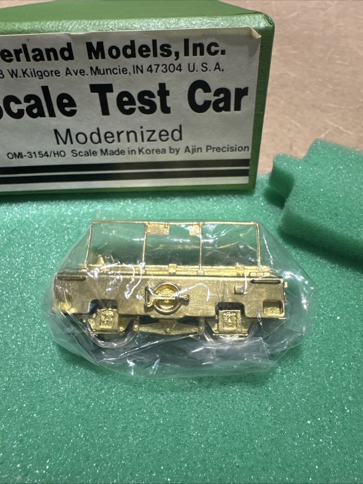 OMI-3154 HO Brass Scale Test Car – Modernized Version – Unpainted – NIB