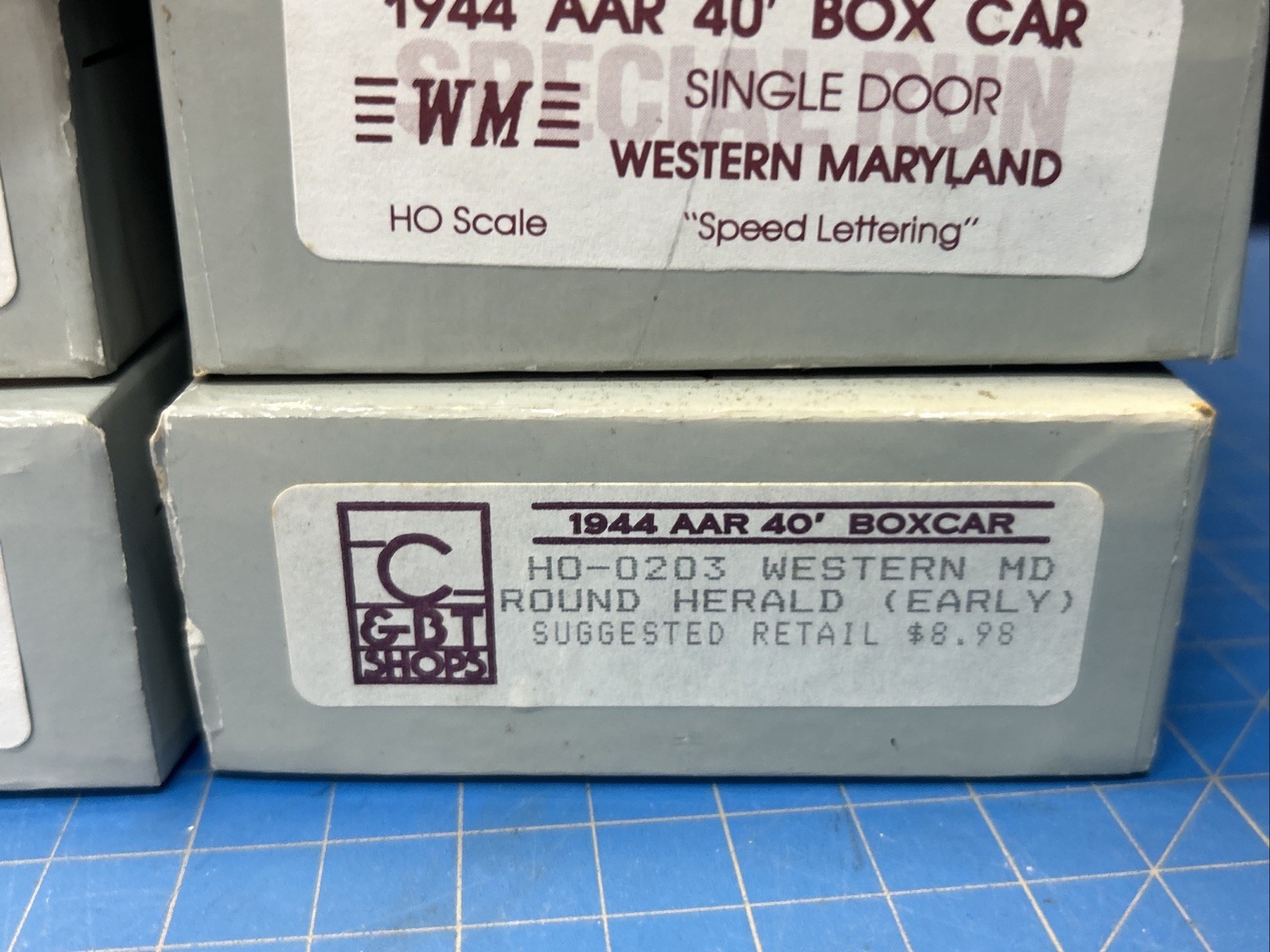 Lot 11 C & BT SHOPS HO Scale Train Box Car Kit. B&O Anthracite Erie MP WM
