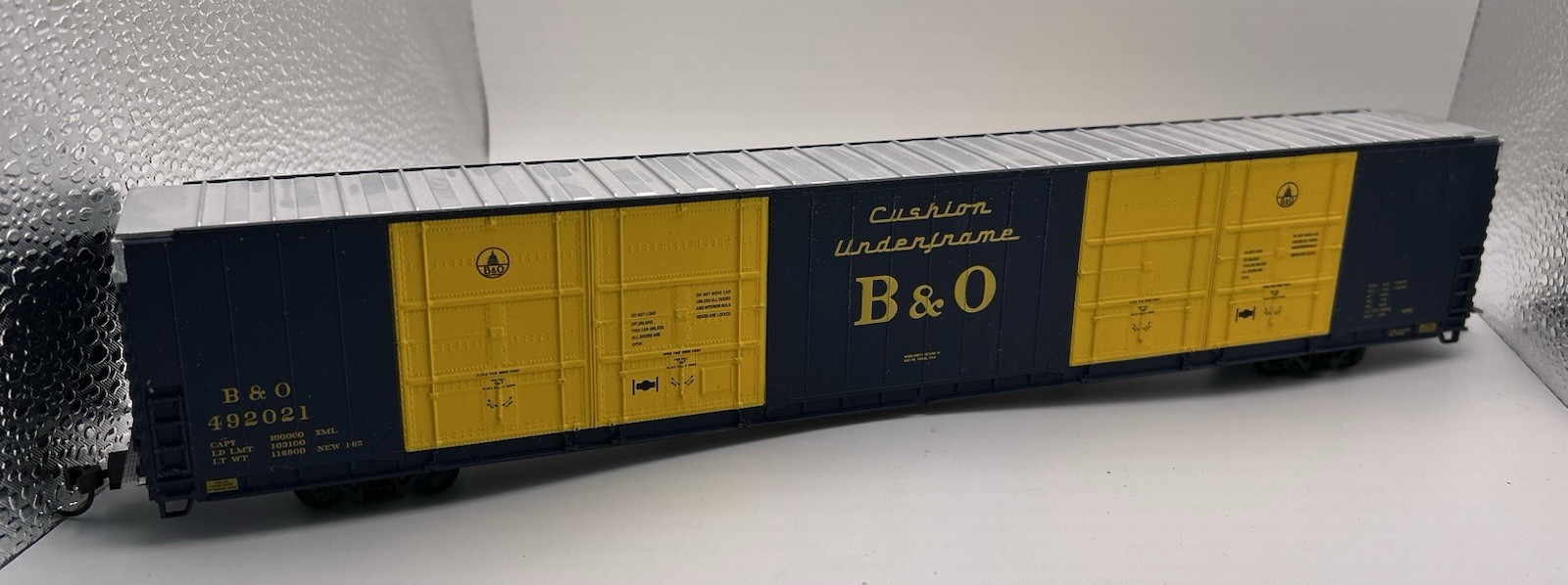 HO WALTHERS 932-3531 PULLMAN STANDARD 86′ HI-CUBE BOXCAR BALTIMORE & OHIO B&O