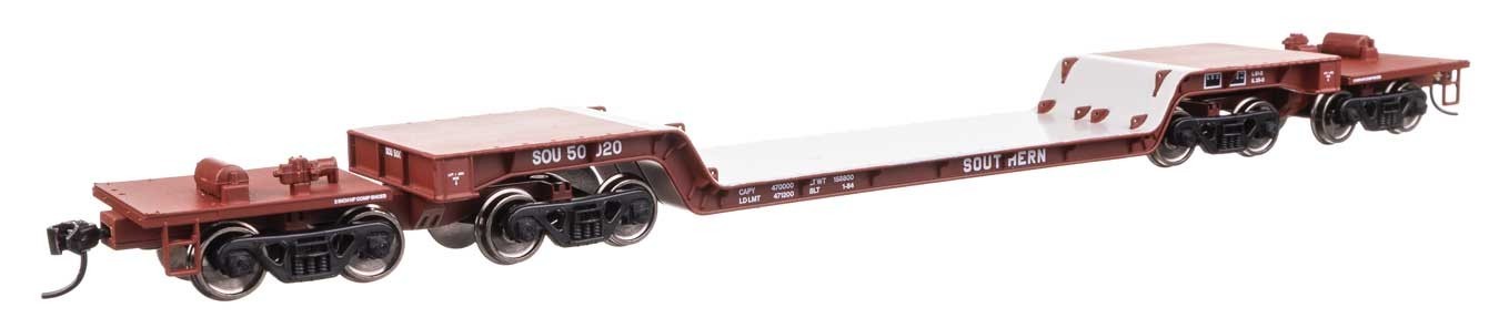 Walthers Mainline HO 910-50234 Southern 81′ 8-Axle Depressed Center Flatcar