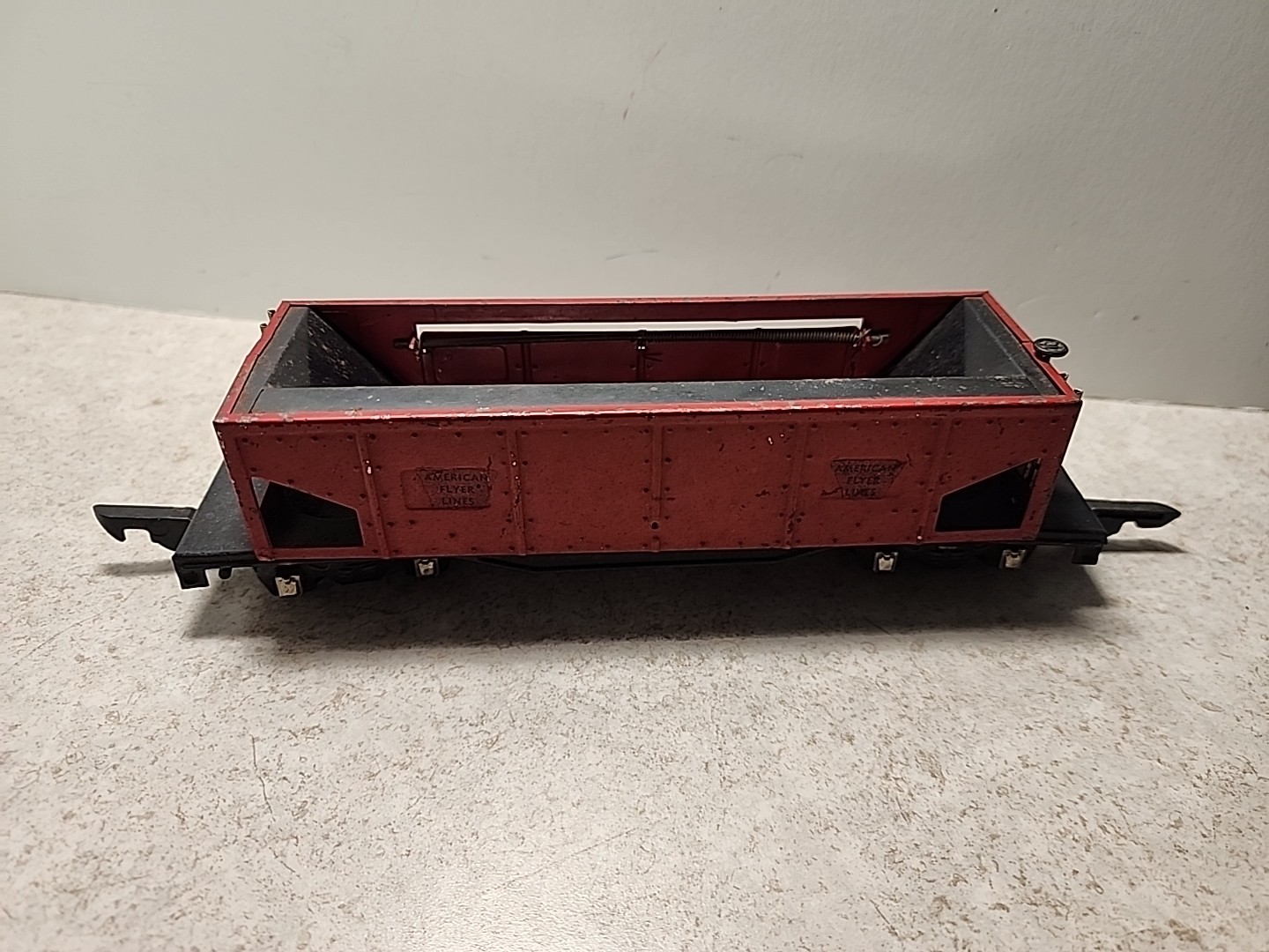 American Flyer Red 716 Coal Dump Car S Gauge