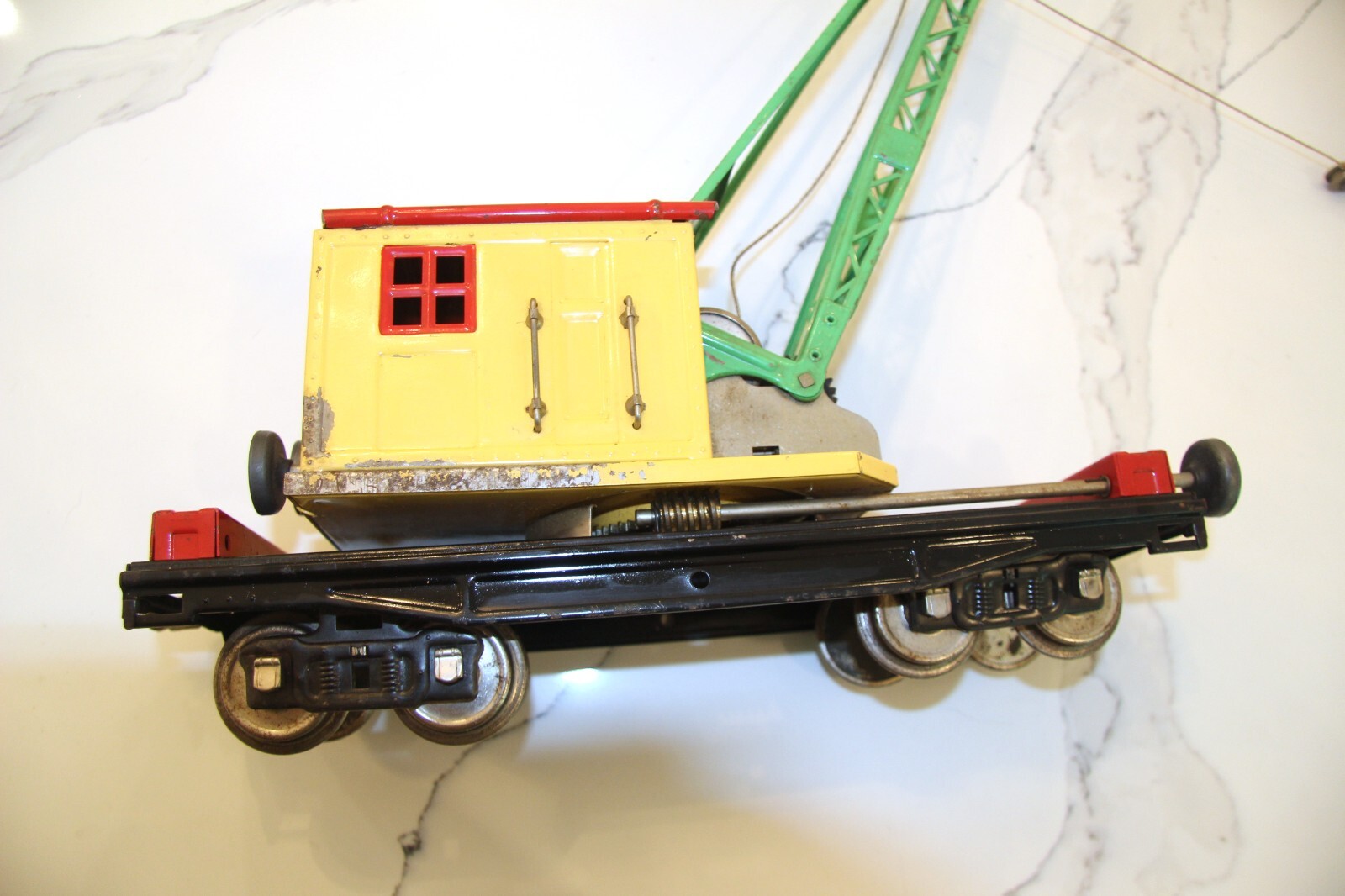 LIONEL 219 WORK CRANE Standard Gauge – Yellow Crane Car 1930-1939