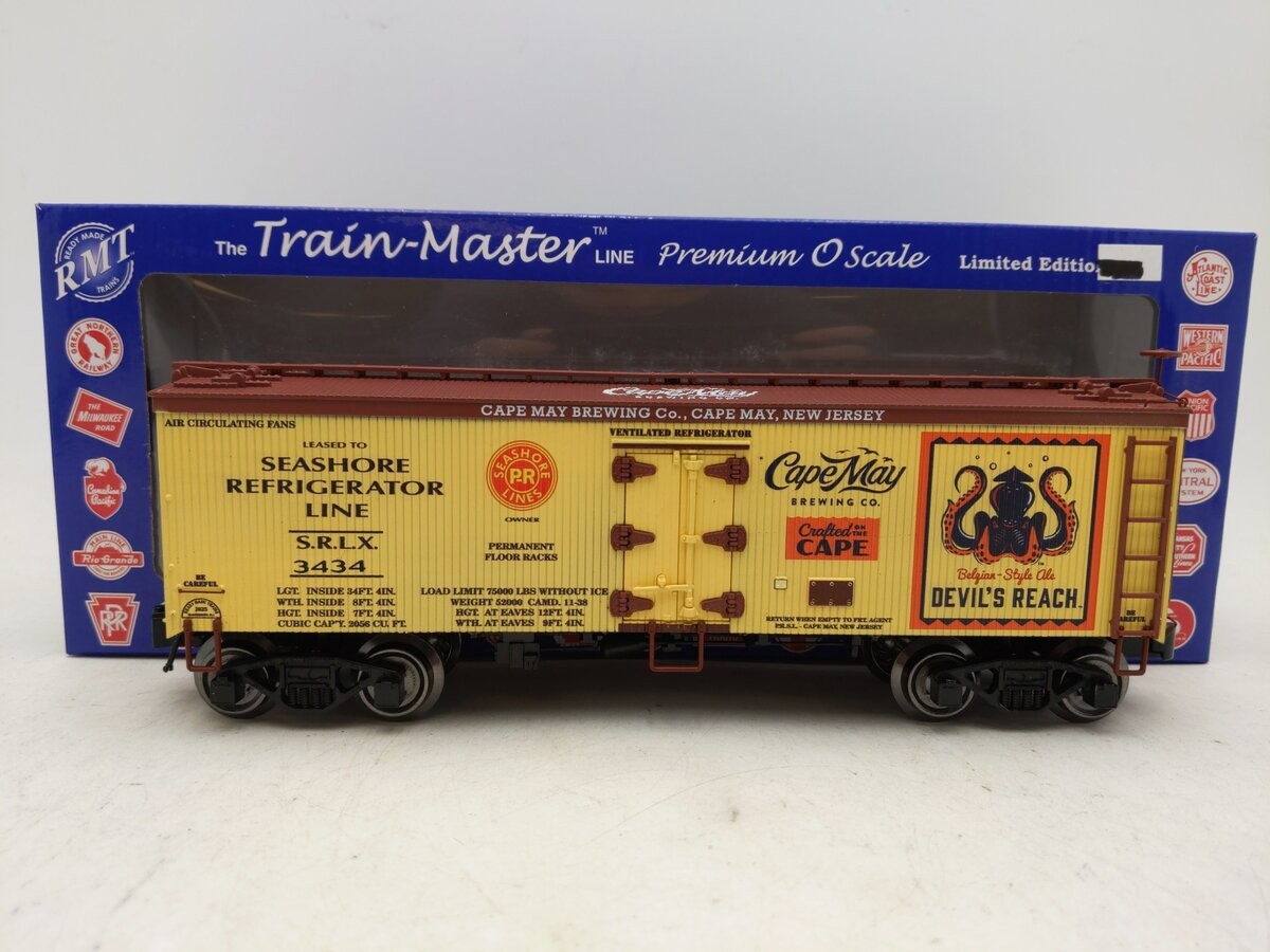 RMT 86199-188-3 O Gauge Cape-May Brewing Devils Reach Beer Woodside Reefer Car