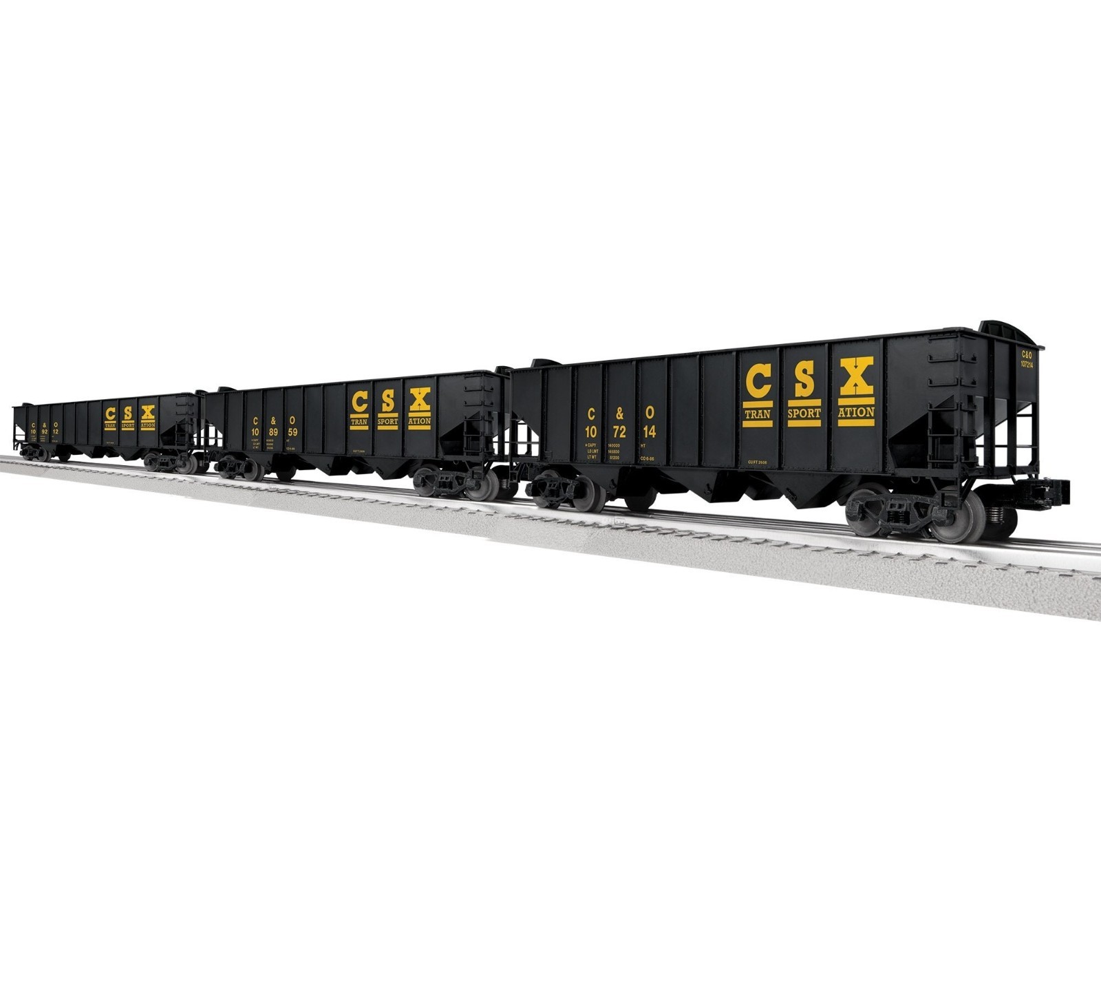 Lionel 2542225 CSX 3-Bay Hopper 3-Pack B, O Gauge, NIB