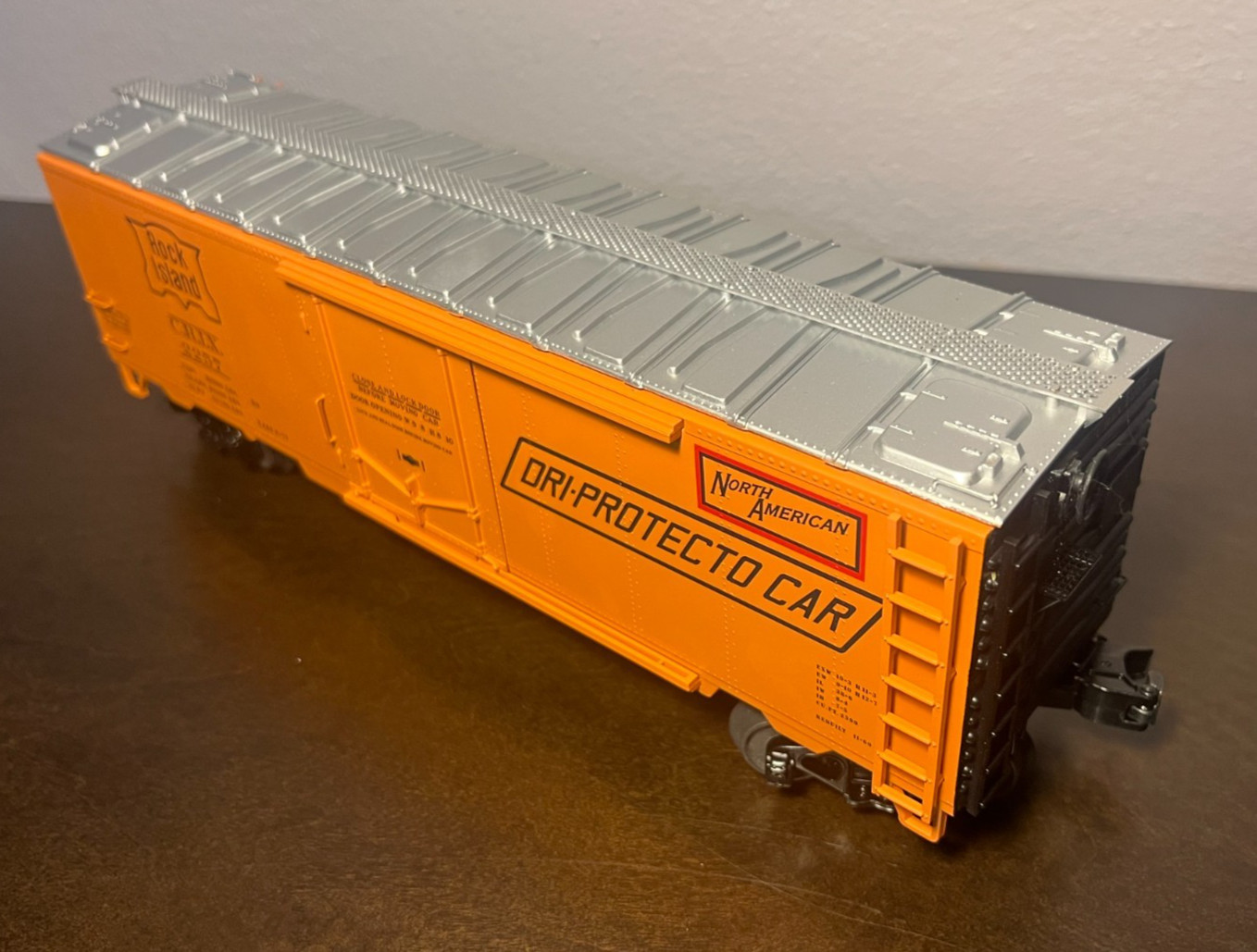 MTH O Gauge 20-94481 Rock Island Orange Reefer Dri-Protecto Car CRIX #2257 NEW