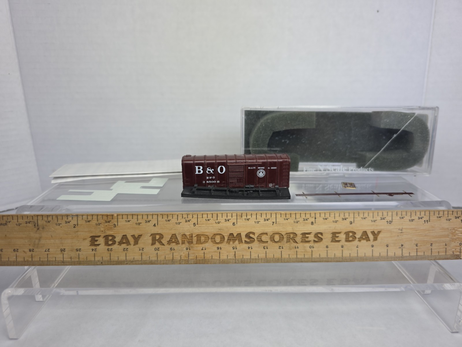 Started Fine N Scale Products FNR-2011 B&O Wagontop Boxcar Resin Kit (A)