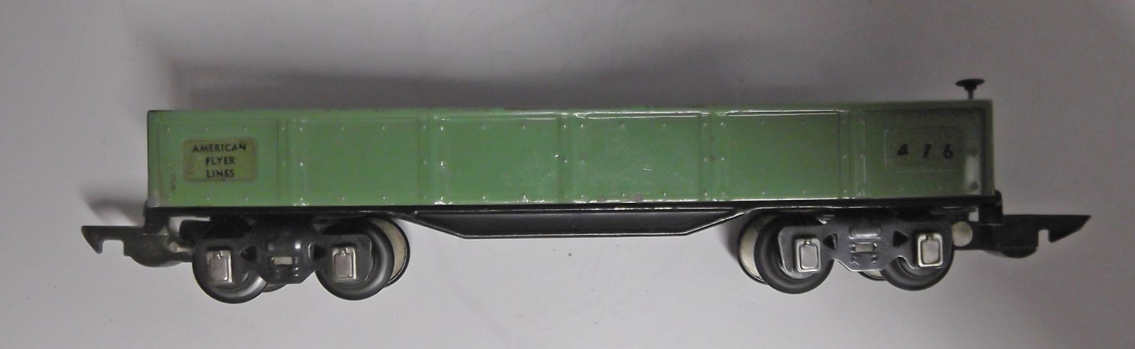 Vintage Pre-War American Flyer O Gauge #476 Gondola Car Green * Freight Train