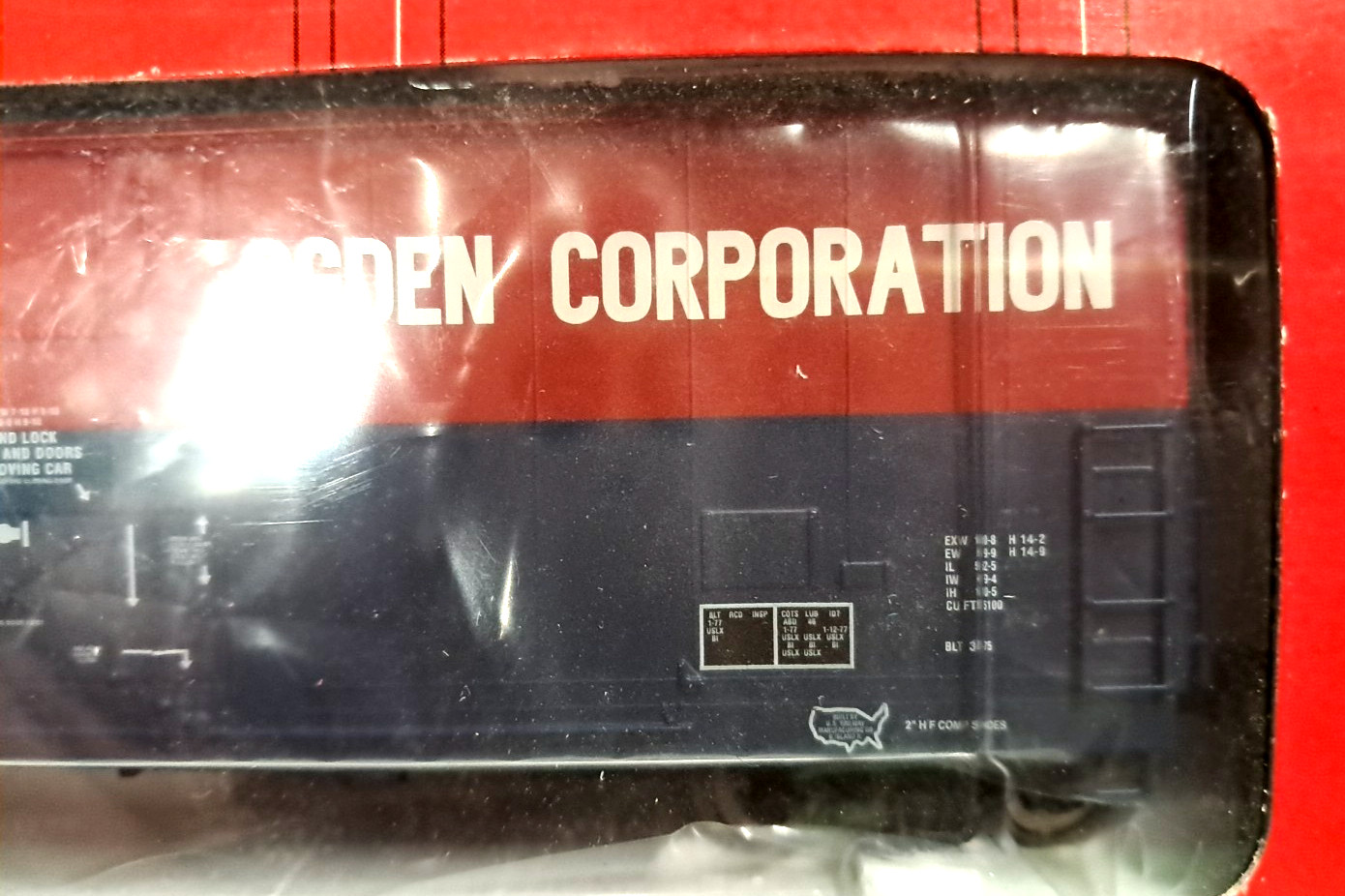 RTR Atlas Evans Double Plug Door Box Car-Ogden Corporation #11499 BUILT-LAYOUT M