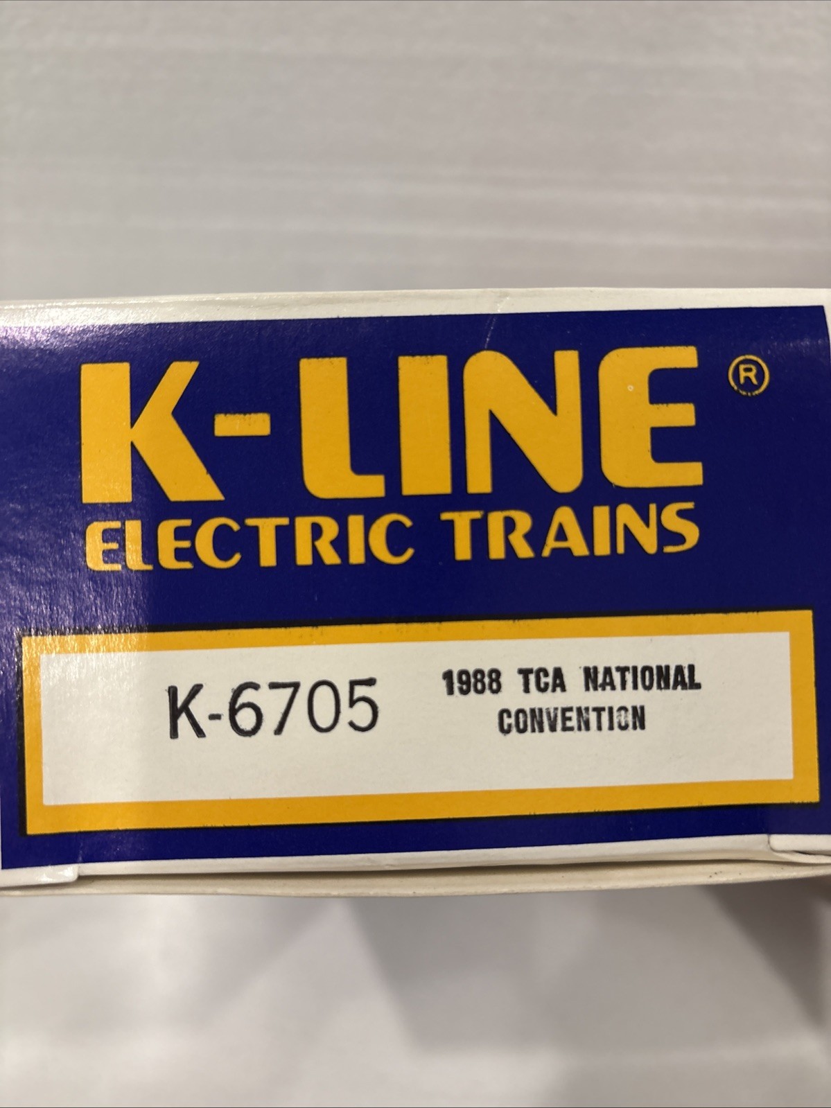 K-Line K-6705 O Gauge 1988 TCA NOR CAL GOLD RUSH Ore Car w/Ore Load/Original Box