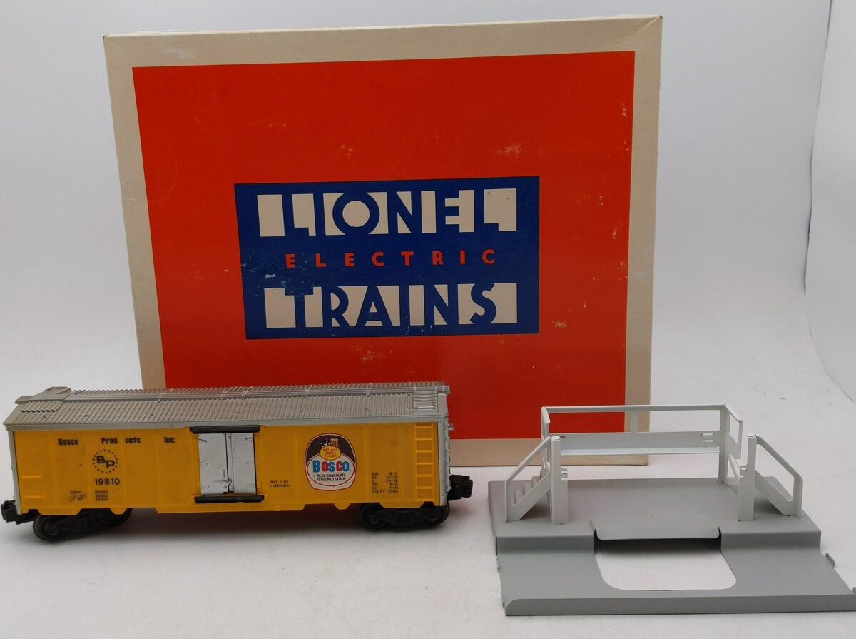 Lionel 6-19810 O Gauge Bosco Products Operating Milk Car Set LN/Box