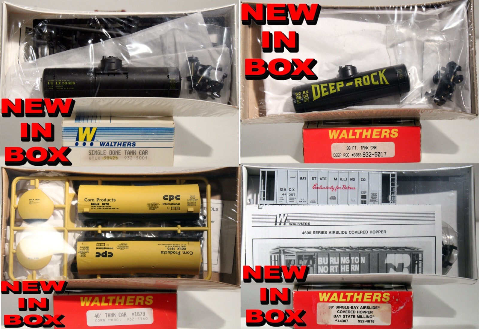 WALTHERS HO ASSORTED KITS SOME STILL FACTORY SEALED NEW IN BOX