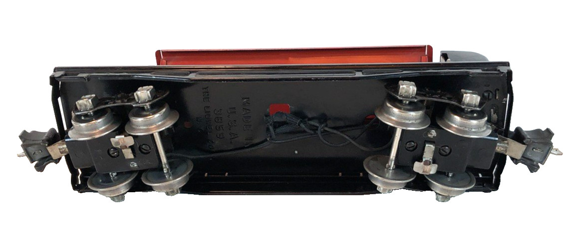 Lionel No. 3859 Operating Dump Car, Red/Black