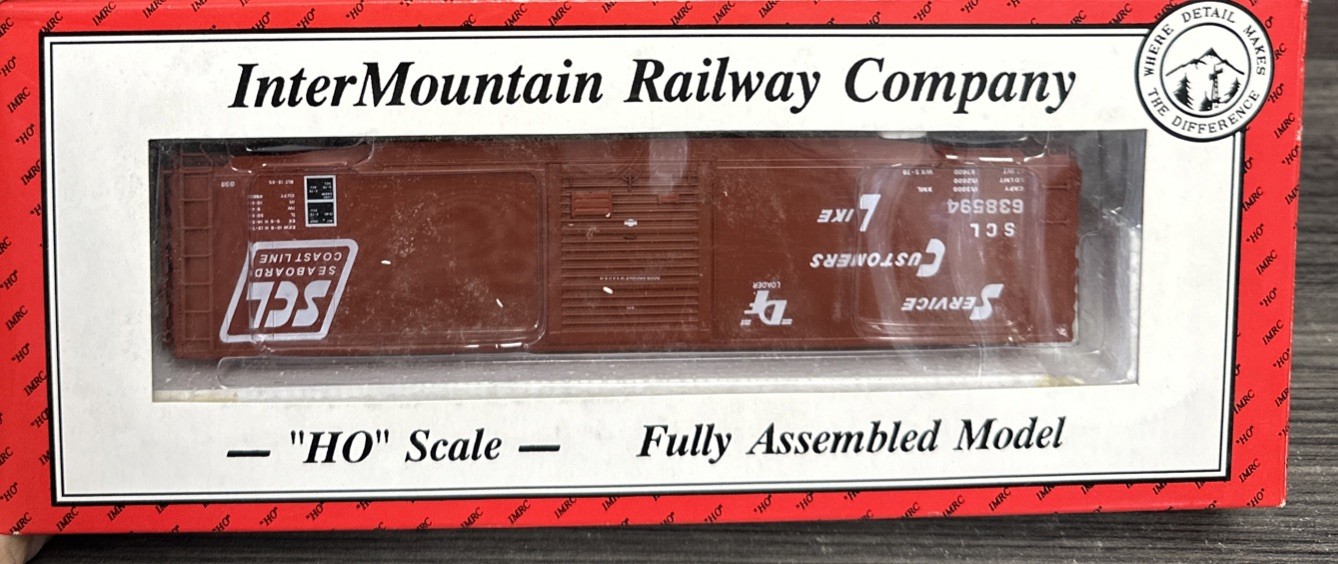 InterMountain Railway HO RTR 45918-05 50’ Sgl Door Boxcar Seaboard Coast NIB