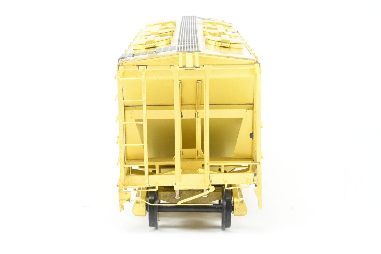 O Pecos River Brass ACF 34′ Covered Hopper Closed Sides/Round Hatches Rebuilt