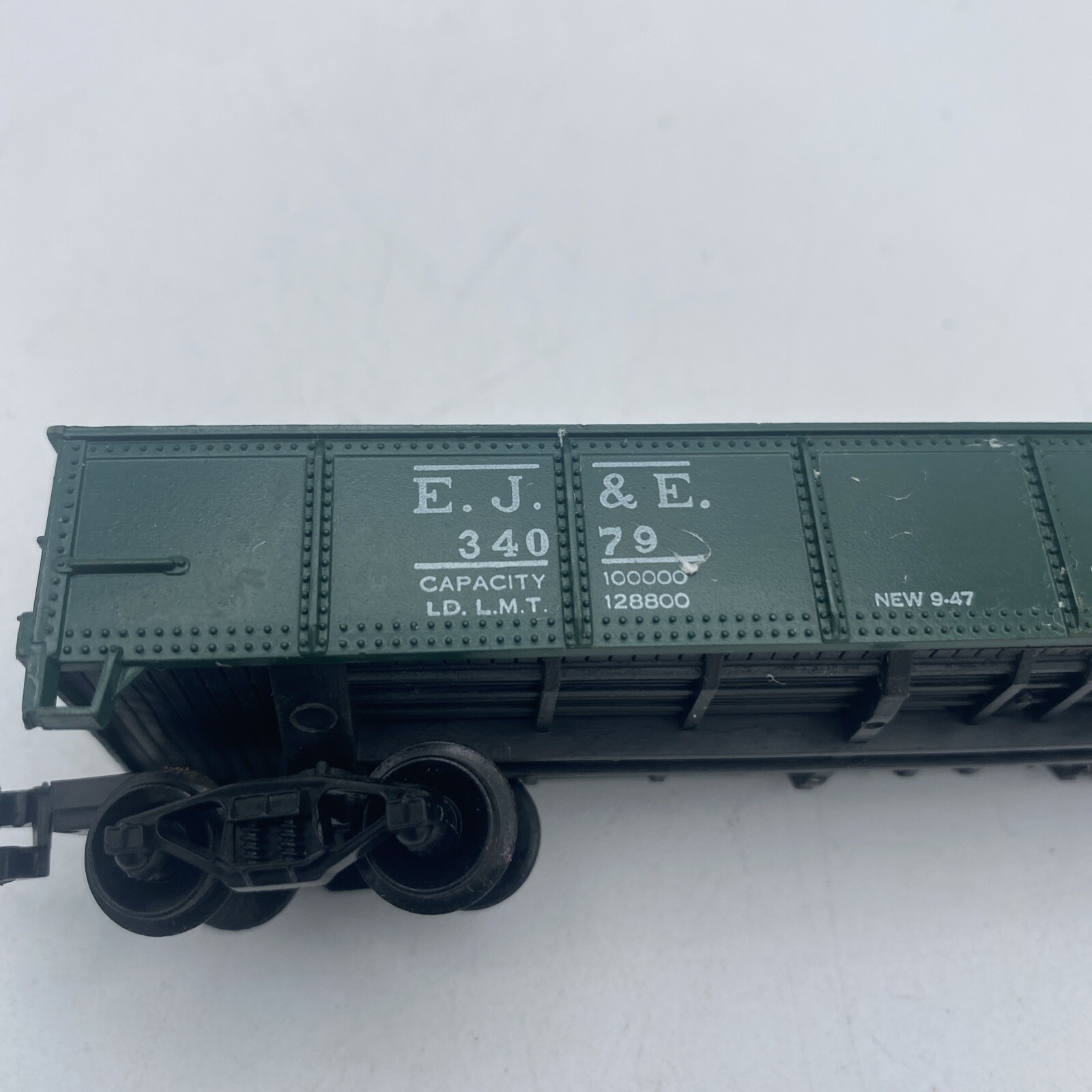 VTG LIFE-LIKE HO scale Chicago E.J. & E. green Gondola Train Car Hong Kong