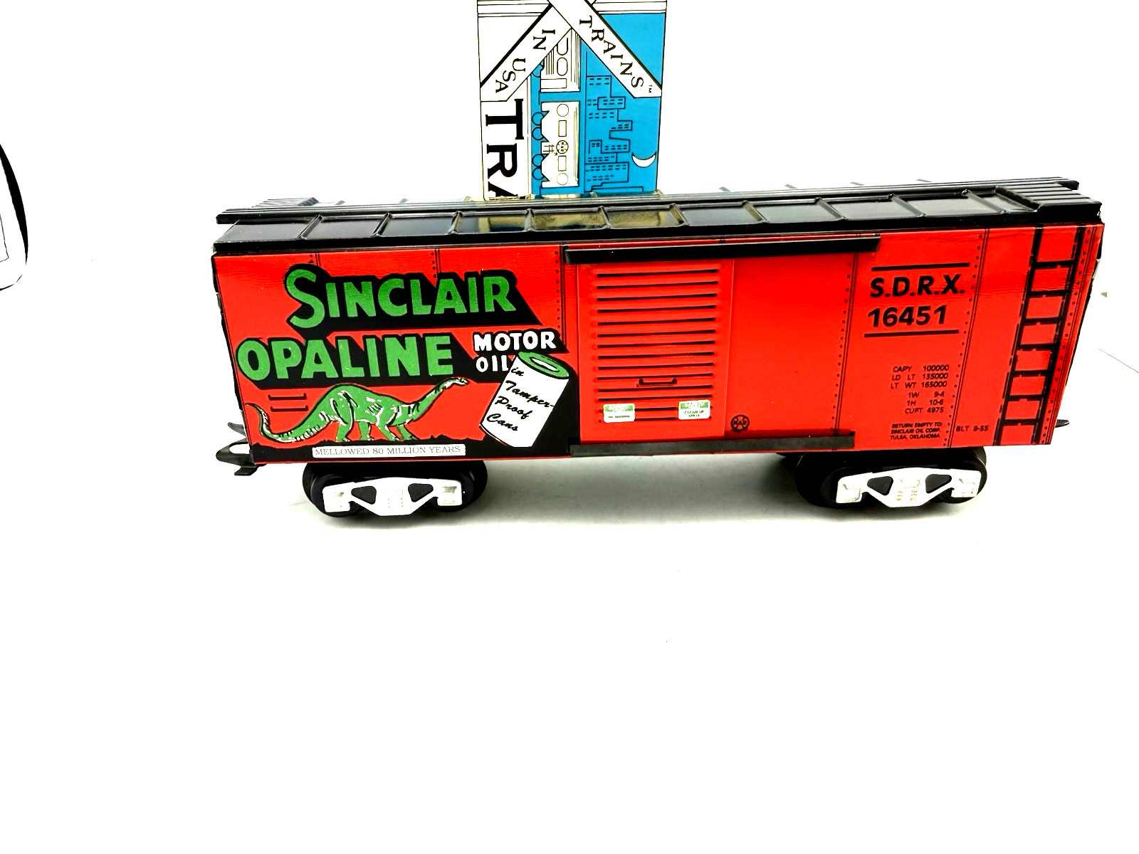 Modern Marx O Scale Trains Sinclair Boxcar W Barrel Load 73410 Boxed W inserts