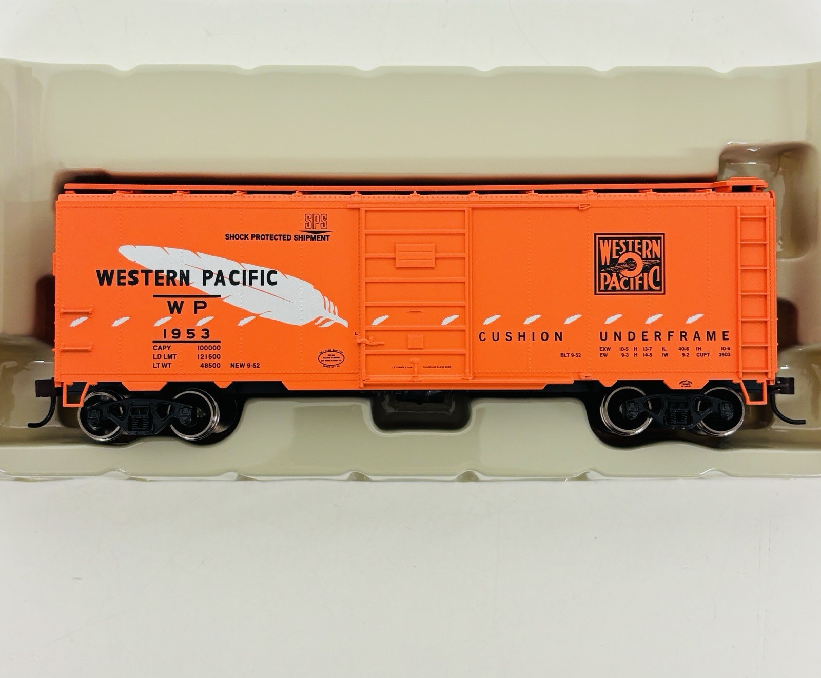 Athearn HO Western Pacific 40′ Superior Door Box Car #1953 70321 New