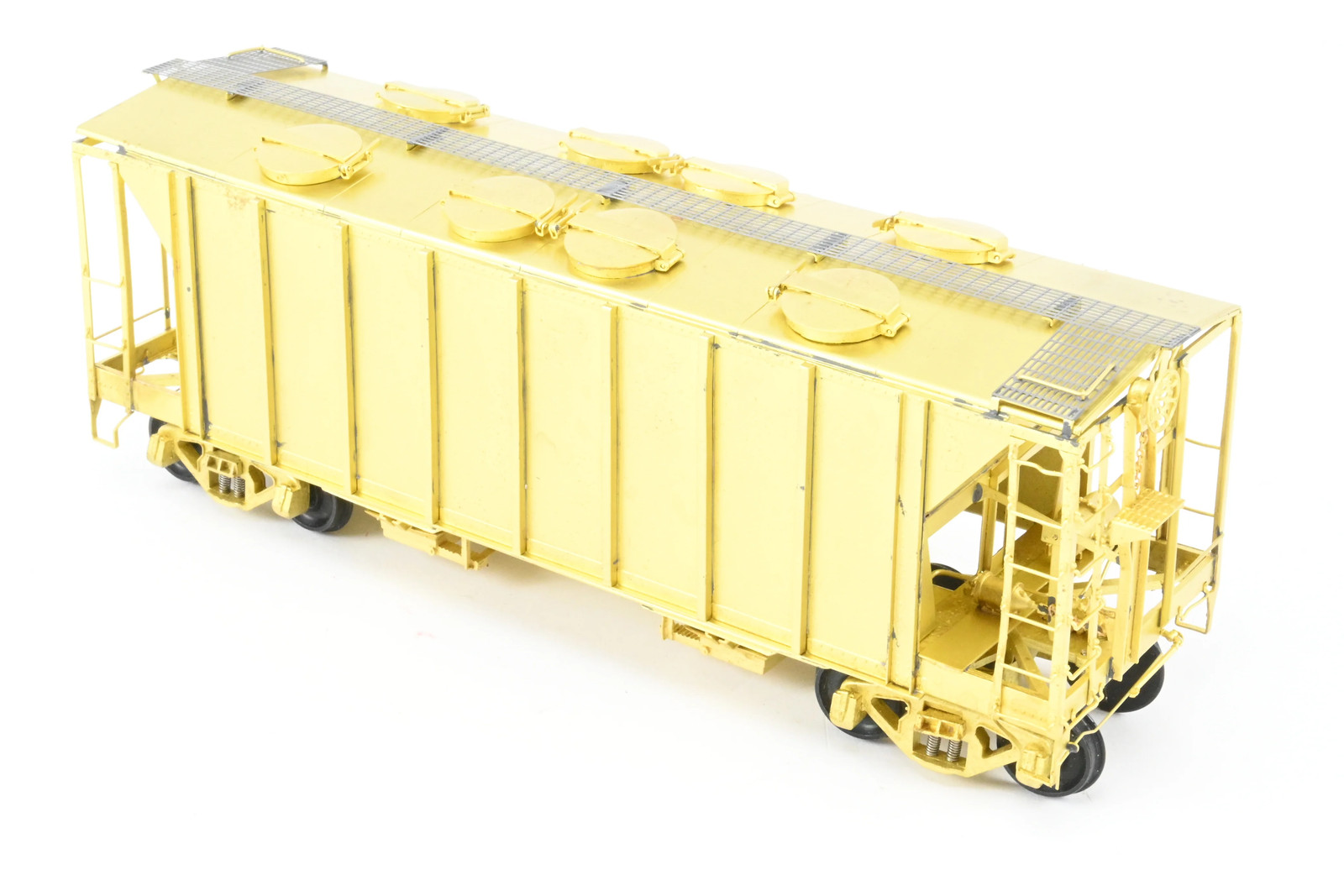 O Pecos River Brass ACF 34′ Covered Hopper Closed Sides/Round Hatches Rebuilt