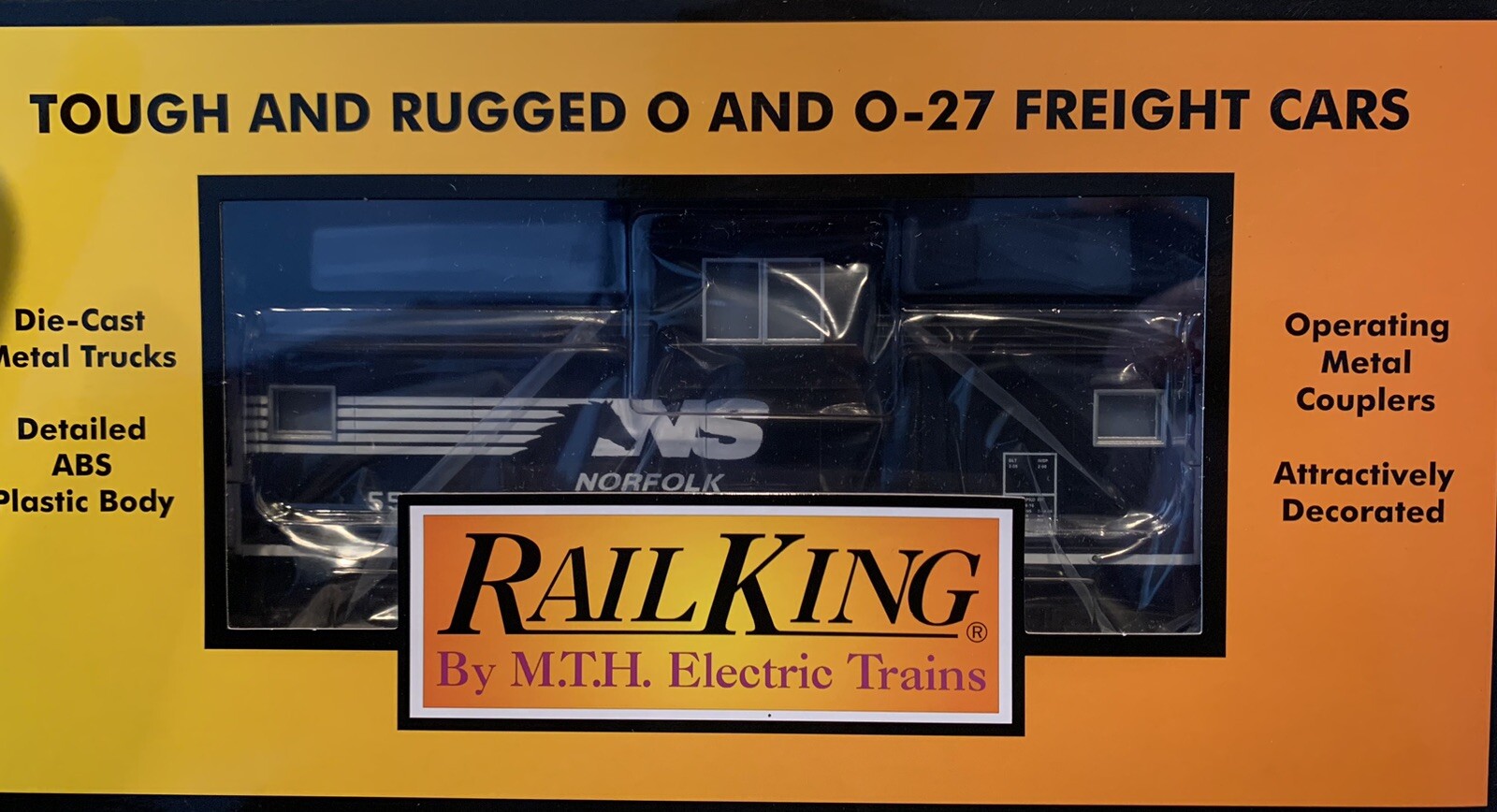 MTH RAILKING SCALE NORFOLK SOUTHERN EXTENDED VISION CABOOSE! O GAUGE TRAIN NS
