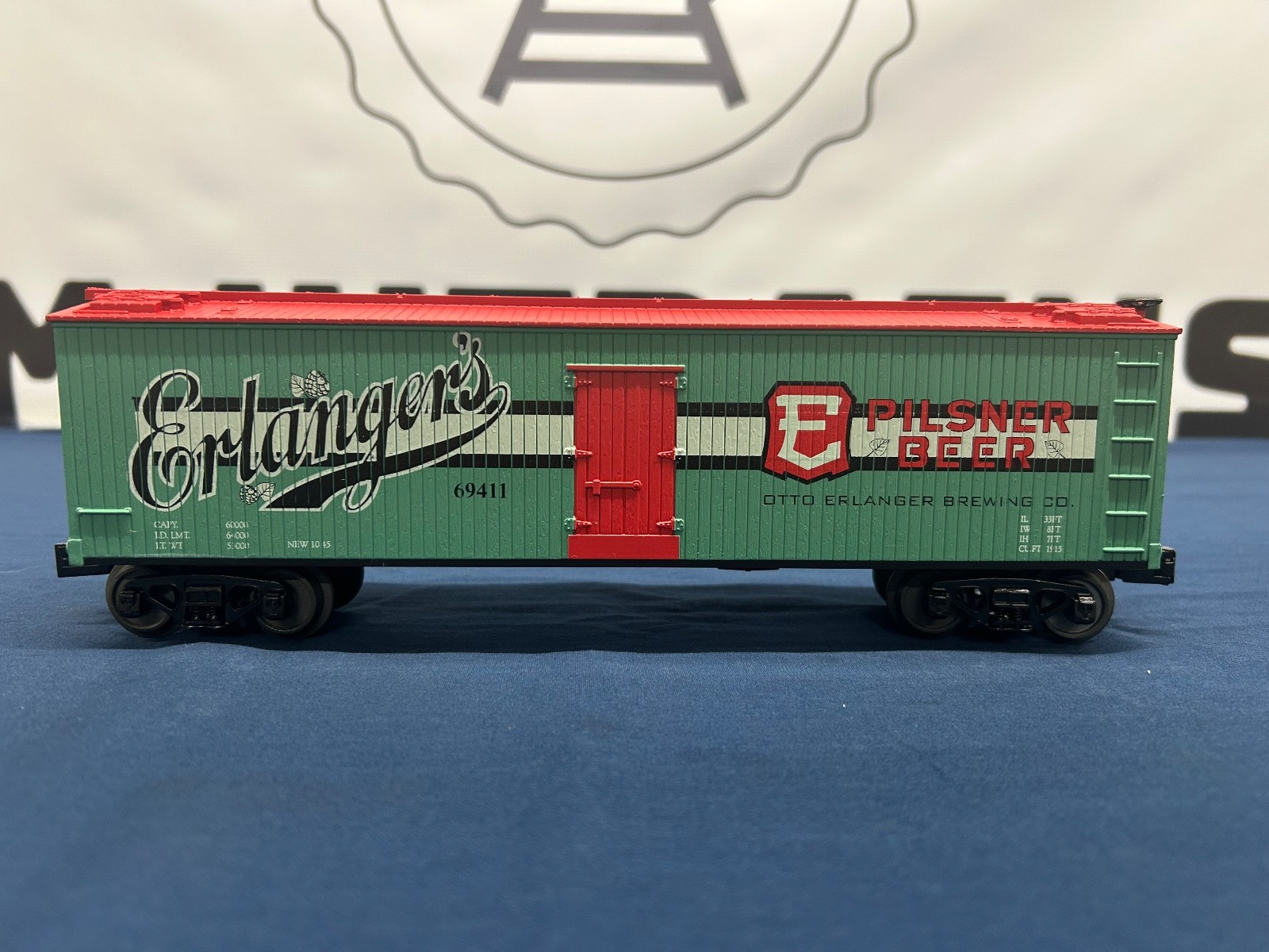 Mth Erlanger’s Beer #69411 Woodsided Reefer Car 30-78091 NO BOX