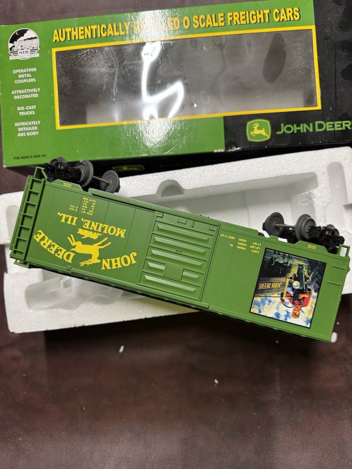 M T H – PREMIER – # 20 – 93099B – JOHN DEERE TRACTOR COMPANY BOXCAR