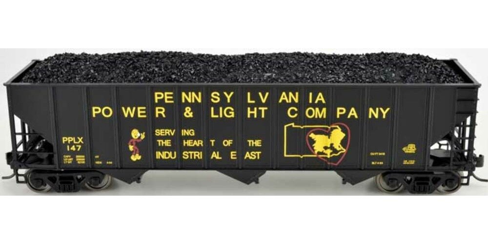 Bowser Trains 1500 HO Scale Coal Load For Bowser 100 Ton 3 Bay Hopper Cars (2)